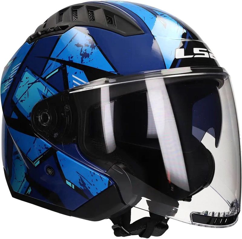 LS2 - OF600 Copter II Kanji - Jethelm - Blauw