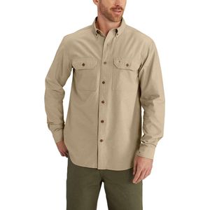 Carhartt Long Sleeve Fort Solid Dark Tan Chambray Shirt Heren