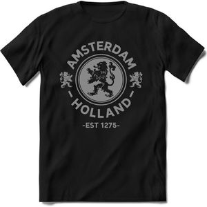 Nederland - Zilver - T-Shirt Heren / Dames  - Nederland / Holland / Koningsdag Souvenirs Cadeau Shirt - grappige Spreuken, Zinnen en Teksten. Maat S
