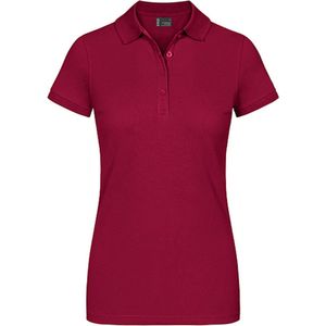 Damespolo 'Promodoro' met korte mouwen Granate - 3XL