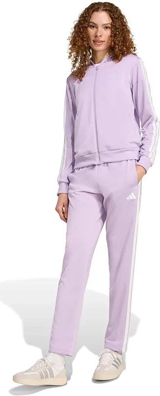 Adidas - Essentials 3 Stripes - Trainingspak - Zwart - 100% Gerecycled Polyester