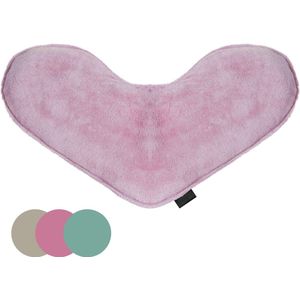 COHOSO® Verzwaringskussen – 1kg - Verzwaard Warmtekussen & Coldpack – Hartvorm – Verzwaringsknuffel Volwassenen & Kind – Lijnzaad – Bamboe + Katoen – Nek en Schoot kussen