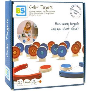 BS Toys Kleuren Doelwitten Spel - Speelgoed vanaf 6 Jaar - Familiespel - 19 Delig Schietspel