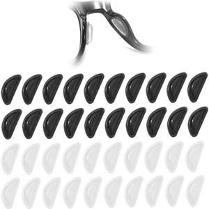 20 Paar Siliconen Neuspads voor Brillen en Zonnebrillen - Anti-slip en Comfortabel