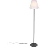 QAZQA Virginia fl - Moderne Vloerlamp | Staande Lamp - 1 lichts - H 1520 mm - Donkergrijs - Woonkamer
