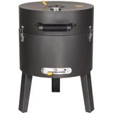 Boretti Tonello houtskoolbarbecue - ø 37 cm - Zwart