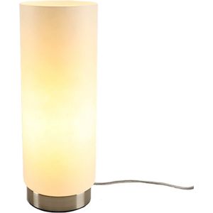 Olucia Hatice - Design Tafellamp - Glas/Metaal - Chroom;Wit