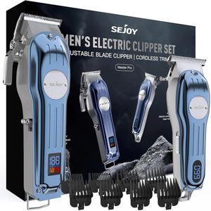 CYRO - Tondeuse - Tondeuse Mannen - Tondeuse Hoofdhaar - Scheerapparaat - Oplaadbaar - Draadloos - Scheerapparaat Mannen - Blauw