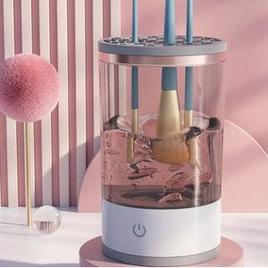 Elektrische Make Up Kwasten Reiniger - Snelle reiniging - Brush Cleaner - Multi Brush Cleaner - Wit kwastenreiniger