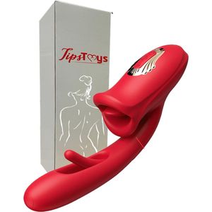 TipsToys G-spot Vibrator - Tong Lik functie & Vibrerende Tong - Seksspeeltjes voor Vrouwen