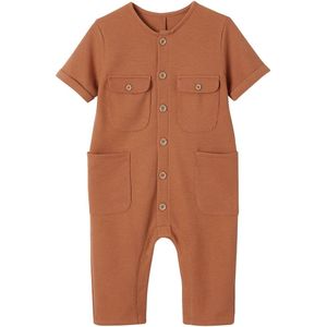 Jumpsuit - Honingraatmotief - Baby - Groen - 65% Polyester, 35% Katoen