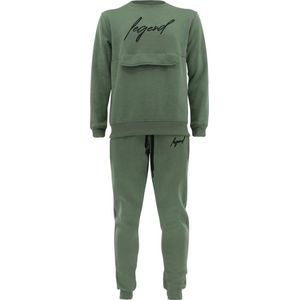 Joggingpak sweater Heren/Dames signature Milano Olive 110