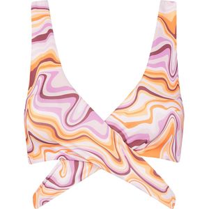 A-dam Swirl - Bikini top - Zwemkleding - Gemaakt van Gerecyclede Flessen - Vegan - Dames - Vrouwen - Paars - S