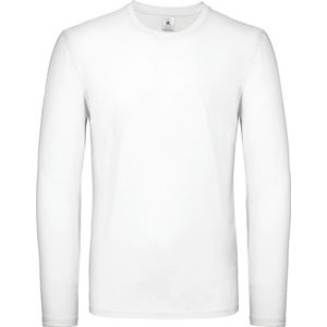 B&C #E150 Men's T-shirt long sleeve CGTU05T - White - 4XL