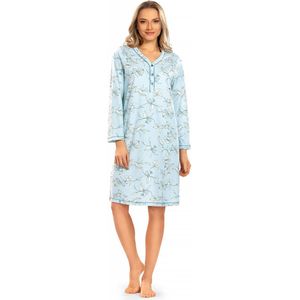 Dames Nachthemd 'Arctic Flowers' - Blue