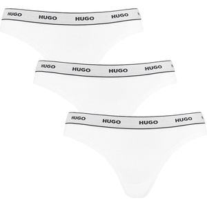 Hugo Boss dames 3P HUGO strings wit - XL