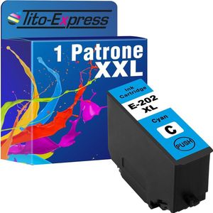 PlatinumSerie 1x cartridge Cyan alternatief voor  202XL 202 XL Epson Expression Premium XP-6000 6100 6005 6105