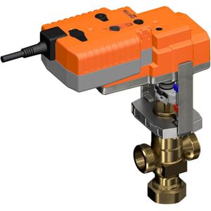 Belimo Klepafsluiter 15mm G1-1/4 Kvs6.3 24VAC/DC Fail-Safe NC/NO 150s MP-Bus 0-10/2-10V 1000N IP54 H420B/NVK24A-MP-TPC - V2YCC