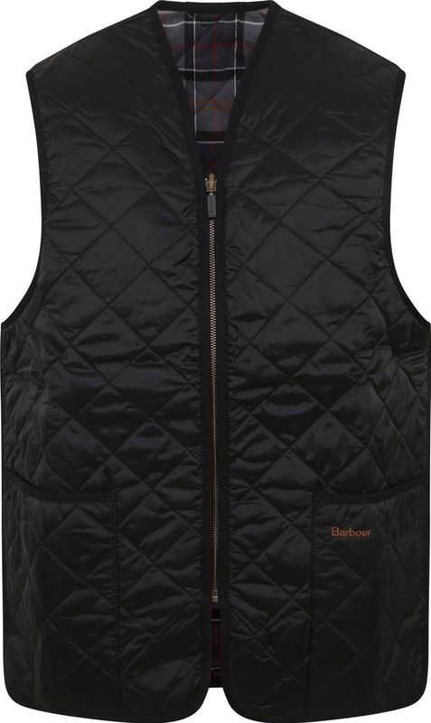 Barbour - Quilted Zip-in - Binnenjas - Zwart