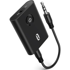 Mmgoqqt - Bluetooth 5.0 Zender/Ontvanger - 2-in-1 Draadloze 3.5mm Audio Adapter (aptX Lage Vertraging) - Voor TV/Woonkamerluidsprekersysteem