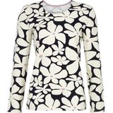 Ringella - Bloomy - Pyjamashirt - Blauw - Lange Mouwen - Ronde Hals