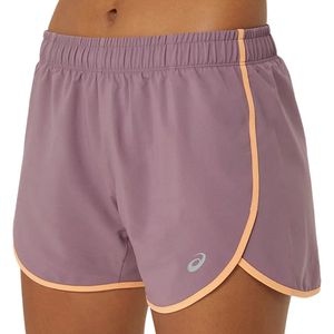 Asics icon 4in short in de kleur paars.