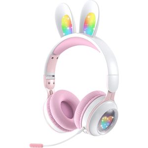 Draadloze Kinderhoofdtelefoon met LED verlichting en Microfoon - Opvouwbaar met Volumelimiet