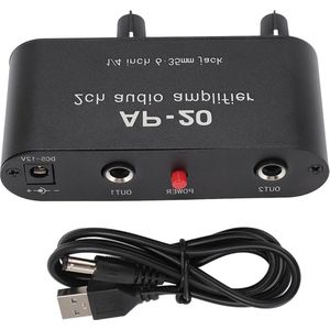 Mini-stereo Audiovoorversterker - 2-kanaals - Voor Desktop PC - Digitale Versterker