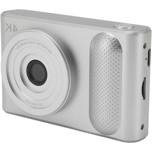 Digitale Camera 48 MP 4K Autofocus Compactcamera met 24 Inch Scherm 16x Digitale Zoom Vlogcamera voor Tieners-beginners (SILVER)