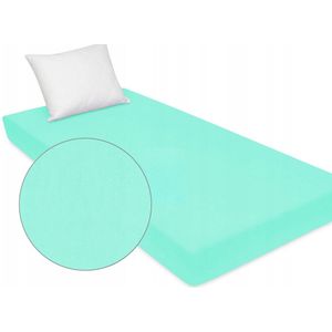 Hoeslaken Jersey 70x120 cm Mintgroen met Elastiek