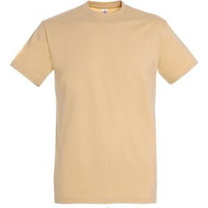 SOLS Heren Keizerlijke Zwaargewicht T-Shirt met korte mouwen (Zand)