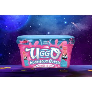 Uggo Candy Bubblegum Bottle 12x200gr - Snoep - Zoetzure Overheerlijke Candy