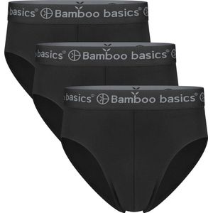 Comfortabel & Zijdezacht Bamboo Basics James - Bamboe Slips (Multipack 3 stuks) Heren - Onderbroek - Ondergoed - Zwart - XL