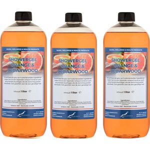 Handzeep Sweet Orange & Cedarwood 1 liter - set van 3 stuks