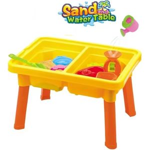 YAR Zandtafel - Speeltafel - Water speelgoed - Buitenspeelgoed - 30 delig - inclusief accessoires - Stimuleert hand-oog-coördinatie - Eenvoudig te monteren - Urenlang speelplezier gegarandeerd