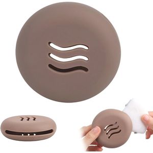 Ademende siliconen make-upsponshouder voor alle formaten – onbreekbare reiskoffer