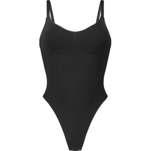 Teep® Corrigerend ondergoed - Stringbody - Zwart - Maat S - Shapewear