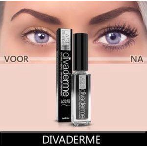 Divaderme Lash Extender 2 Natural fibers + mascara - lange wimpers