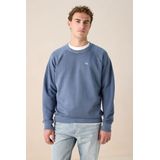 Sissy-Boy - Donkerblauwe Sweater - Katoen - Lange Mouwen - Raglanmodel