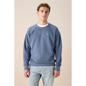 Sissy-Boy - Donkerblauwe Sweater - Katoen - Lange Mouwen - Raglanmodel