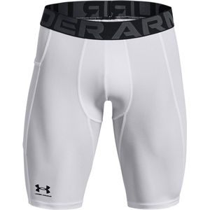Under Armour Heatgear Compression Long Basislaag Shorts Wit / Regular Man