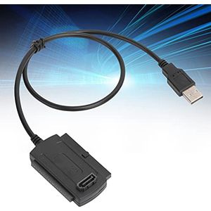 USB 2.0 To SATA PATA IDE 2.5 3.5 Solid State Drive Adapter Cable, Up to 480Mbps High Speed, Plug and Play, Compatible with 2000,ME,XP,Vista,7,OS X, Black