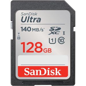 128 GB SDXC UHS-I Kaart - Snelle Leessnelheden, Geschikt voor Full HD Video, Waterdicht en Duurzaam