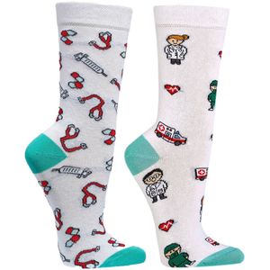 Grappige sokken | Dames sokken | Heren sokken | Thema: Medicijnen | Merk: Feterz | Maat: 36-41 / 42-47 | 2 Paar