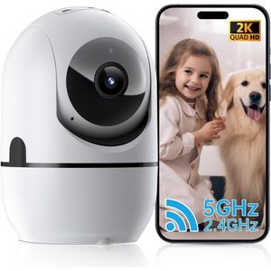 Hondencamera - Huisdiercamera - Babyfoon met Camera en App - Baby Monitor - Full HD - Wit