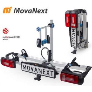 Movanext Lux Plus - Fietsendrager - 2 Fietsen - Trekhaak - 13 Polig - Opklapbaar - Kantelbaar