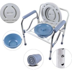 Tumex - Toiletstoel Hoogte Verstelbaar - Postoel - Toilet Sta-Op Hulp - Opvouwbaar - 150kg Draagkracht - Voor Ouderen en Zwangeren