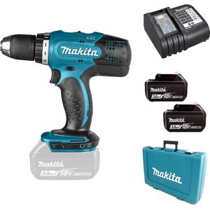 Makita DDF453SFE Boor-/Schroefmachine - 18V - incl. 2 accu's en lader - in koffer