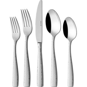 Sola Bestek Set Aura - 24 Delig Bestekset 6 Persoons - Signature - Vaatwasserbestendig - Zilverwit Premium Edelstaal 18/10 RVS - Zilver