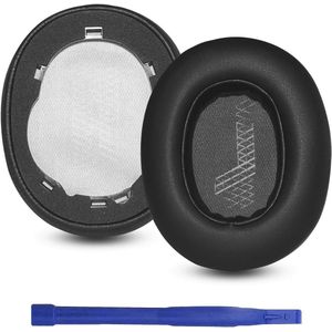 Allecto Plus - Vervangende Oorkussens voor Over-ear Hoofdtelefoon - Geluidsisolerend - Zwart